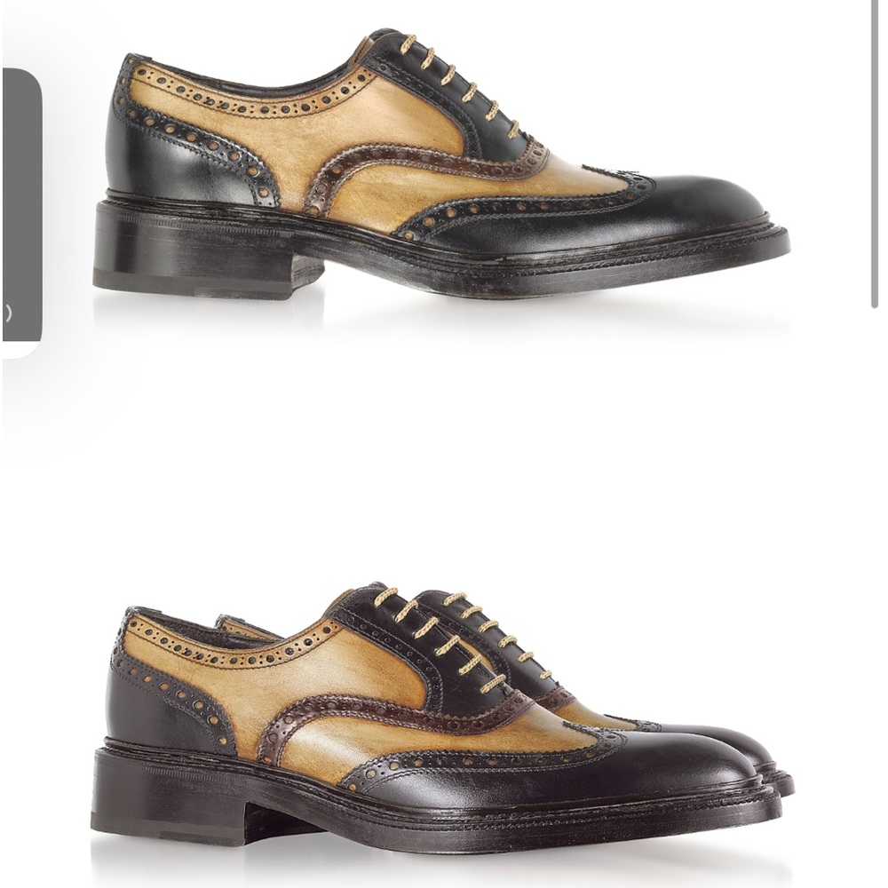 Forzieri Italian Hancrafted two-tone Wingtips